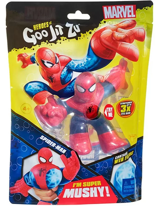 Heroes of Goo Jit Zu nyújtható figura Marvel hősök Spiderman