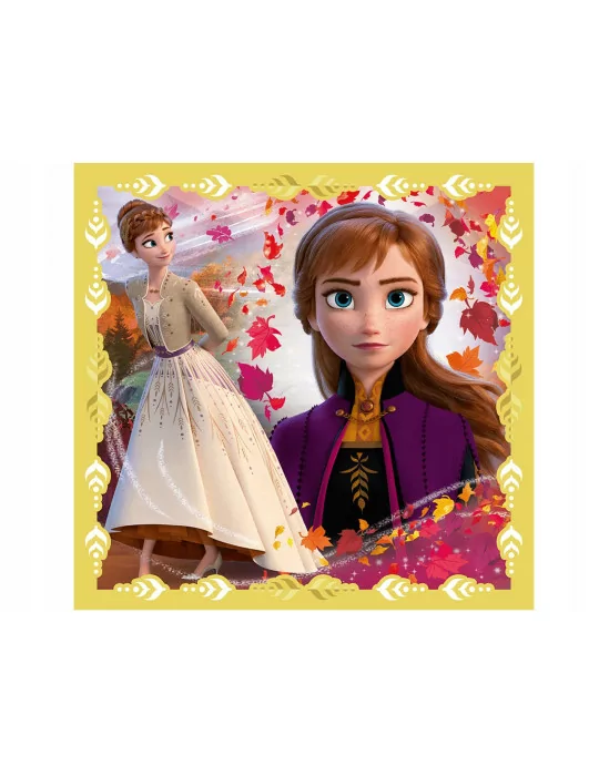 Trefl 34847 Puzzle 3v1 Frozen 2 - Ľadové kráľovstvo 2