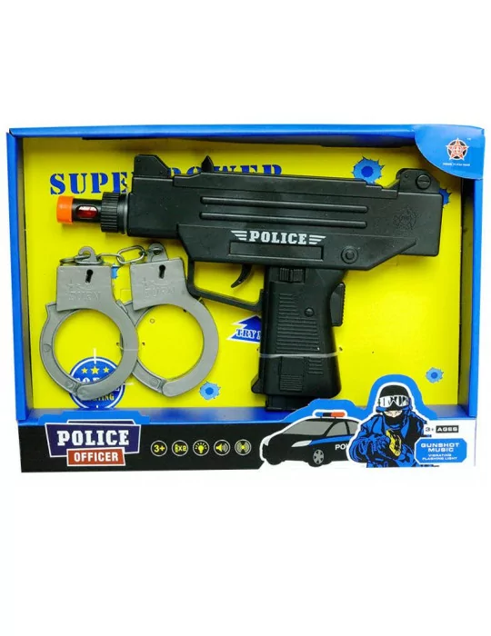 Mac toys Policajná pištoľ s putami