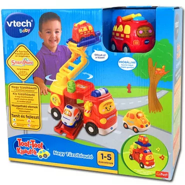 Vtech Toot-Toot Kisautók Nagy tűzoltóautó szett