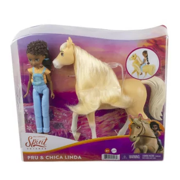 Mattel GXF20 Spirit Bábika Pru a kôň Chica Linda