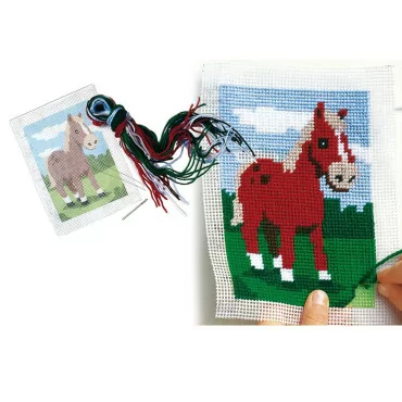 SES Creative 00867 - Vyšívanie dečky - kôň