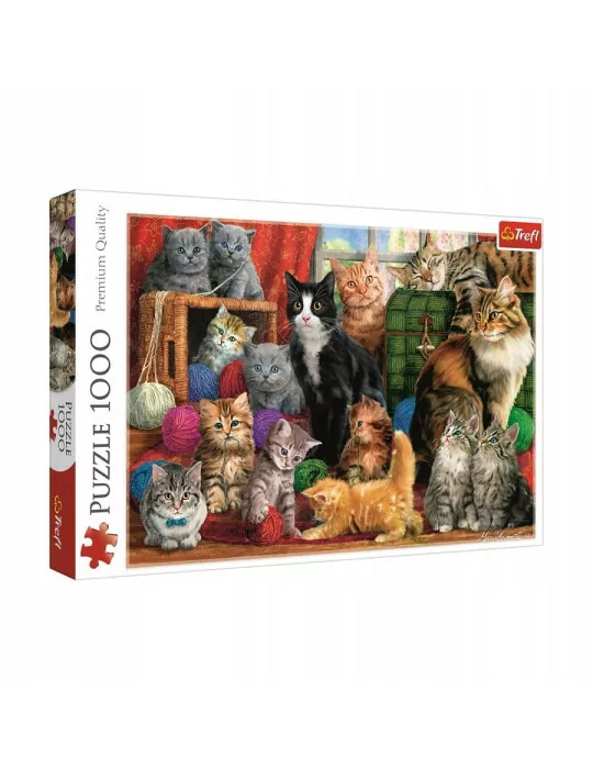 Trefl 10555 Puzzle 1000 dielov Stretnutie mačiatok