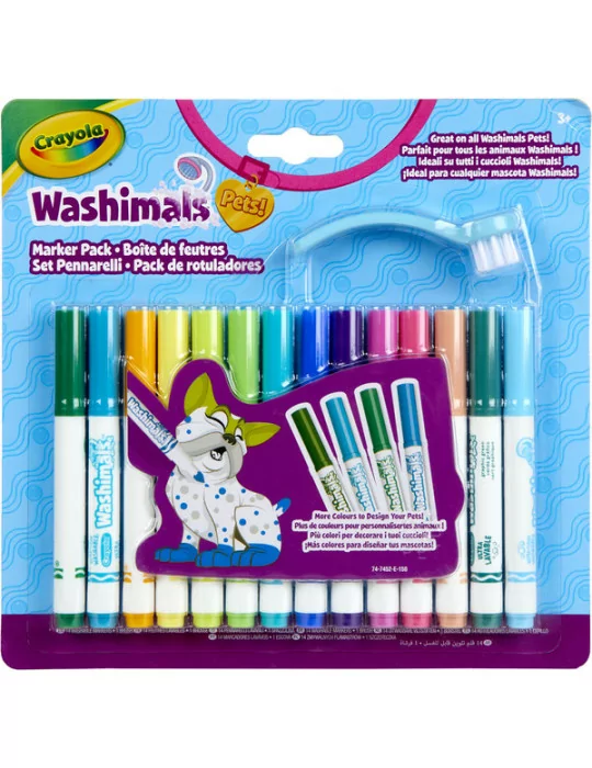 Crayola 74-7452 Washimals kimosható filctoll szett 14 részes