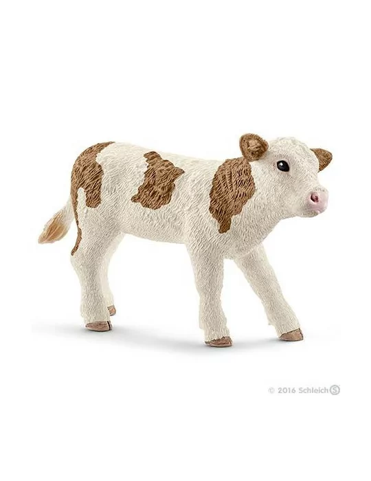 Schleich 13802 domáce zvieratko simentálsky dobytok teľa