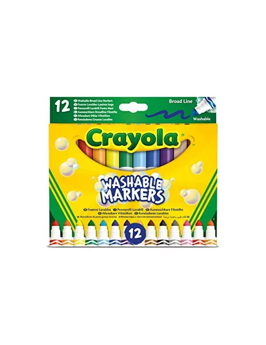 Crayola 58-8340 Hrubé fixky zmývateľné s maxi hrotom 12 kusov