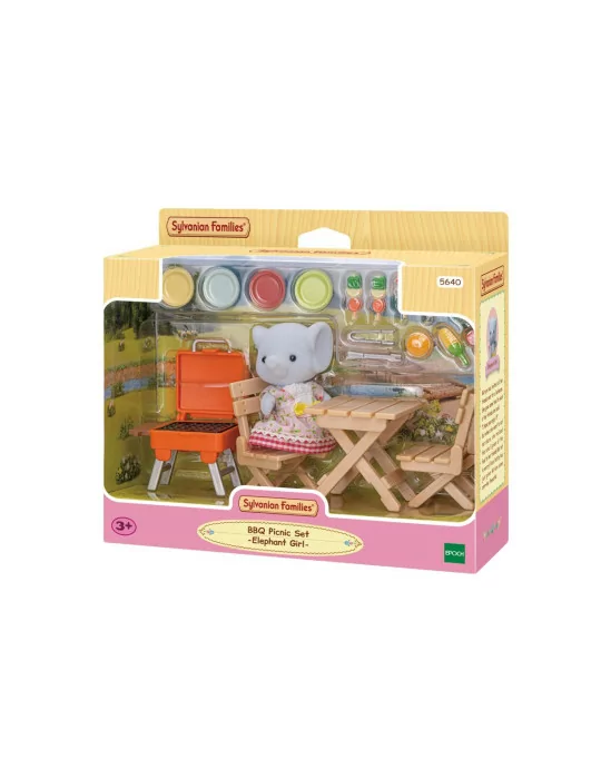 Sylvanian Families 5640 BBQ súprava na piknik so slonom