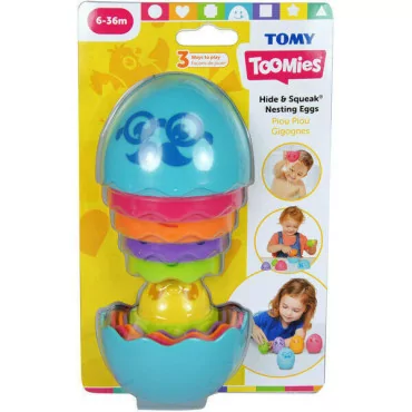 Tomy E73080R Toomies Vajíčka matriošky ružové