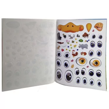 Foni book Mosolygós állatok kifestő+200 matrica