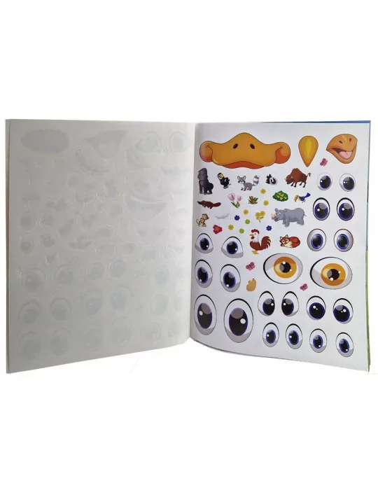 Foni book Mosolygós állatok kifestő+200 matrica
