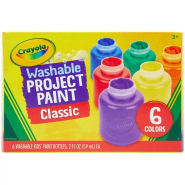 Crayola 54-1204 Washable Paints - umývateľné temperové farby 6 tub