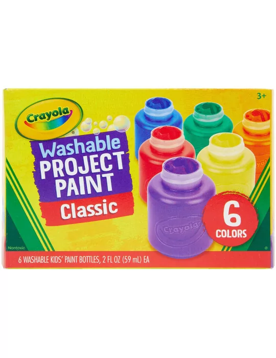 Crayola 54-1204 Washable Paints - umývateľné temperové farby 6 tub