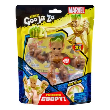 Heroes of Goo Jit Zu nyújtható figura Marvel hősök Groot