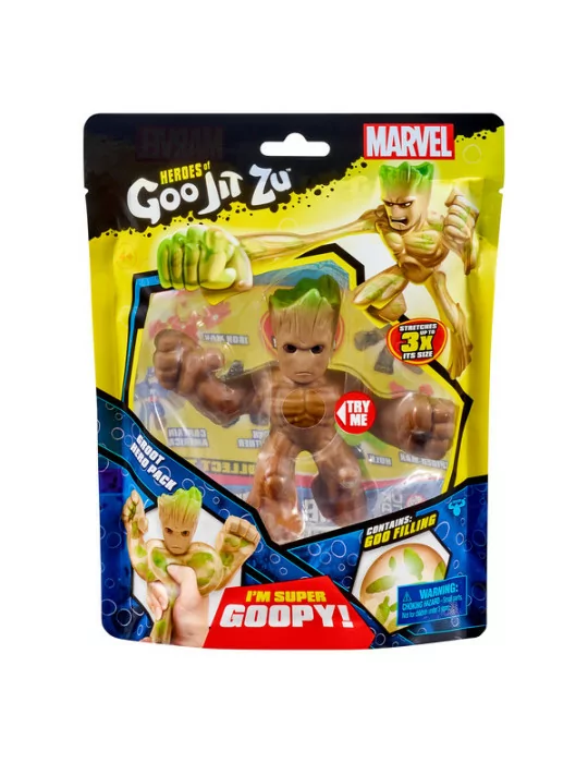 Heroes of Goo Jit Zu nyújtható figura Marvel hősök Groot