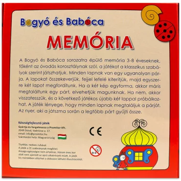 Keller&Mayer Bogyó és Babóca - Memóriajáték