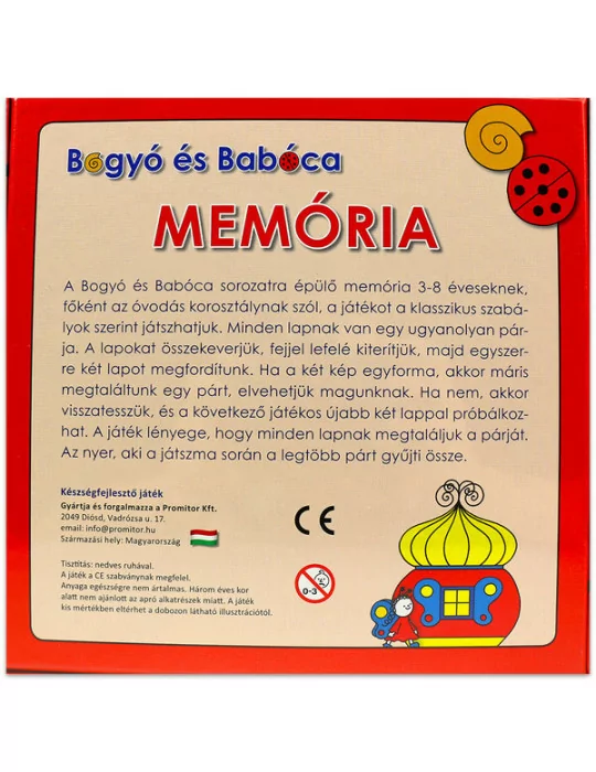 Keller&Mayer Bogyó és Babóca - Memóriajáték