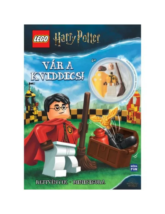 Móra Könyvkiadó - Lego Harry Potter - Vár a Kviddics! ajándék Cedric Diggor minifigurával