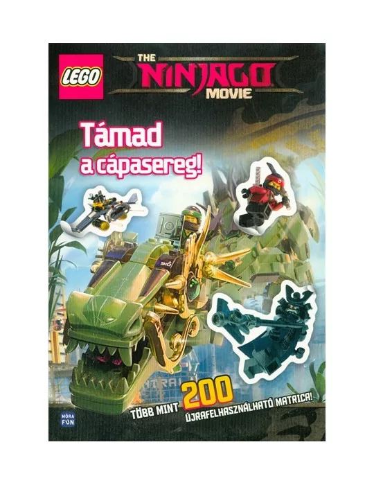 Móra Könyvkiadó - Lego Ninjago - Támad a cápasereg több mint 200 újrafelhasználható matrica!