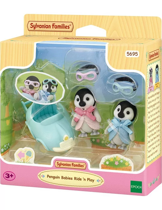 Sylvanian Families 5695 Baby tučniaky dvojčatá s autíčkom