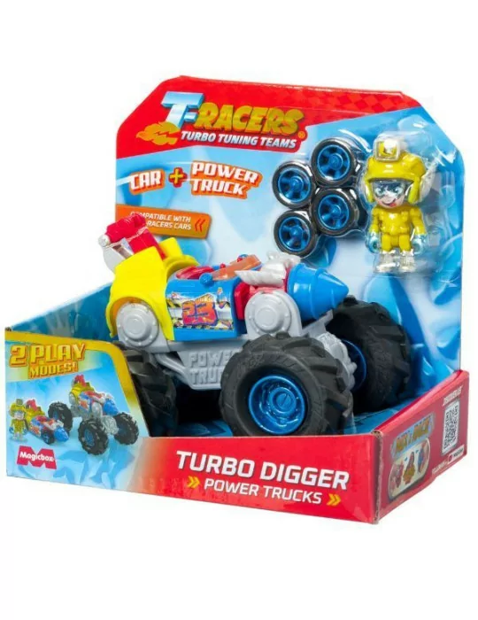 T-Racers: 2 az 1-ben szuperterepjáró figurával - Turbo Digger