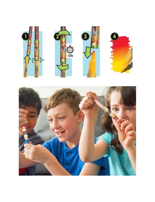 Detský set Chameleon Kidz Blendy pens - Blend & Spray 24ks tónovacích fixiek