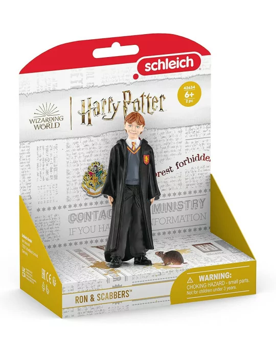 Schleich 42634 filmová postava Ron Weasley a krysa Prašivec