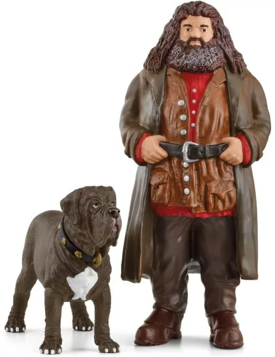 Schleich 42638 filmová postava Hagrid a pes Tesák