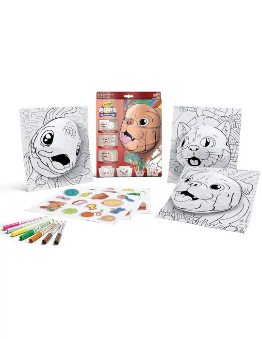 Crayola 04-2804 POPS 3D-s foglalkoztató színező füzet - Kisállatok