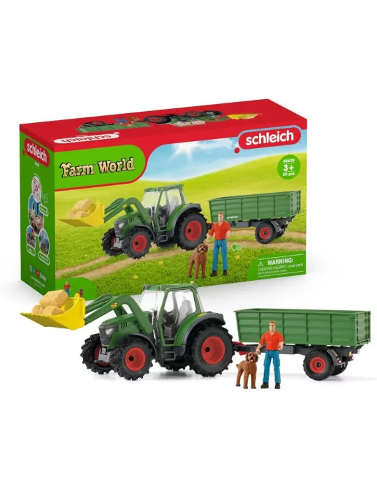 Schleich 42608 traktor s prívesom