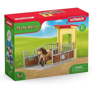 Schleich 42609 box pre poníky s žrebcom islandského poníka