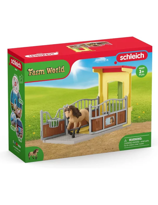 Schleich 42609 box pre poníky s žrebcom islandského poníka