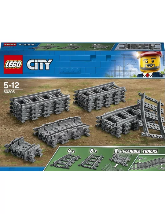 LEGO 60205 CITY Koľajnice 20ks