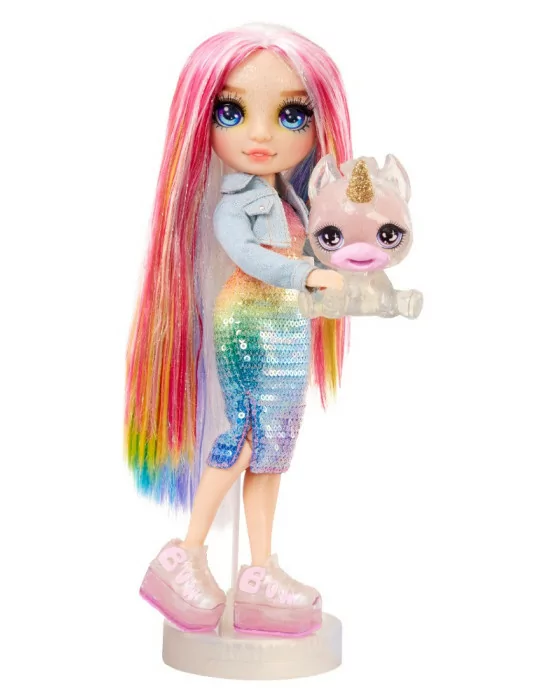 Rainbow High Fashion bábika so zvieratkom - Amaya Raine 