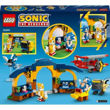 LEGO 76991 SONIC Tailsova dielňa a lietadlo Tornádo