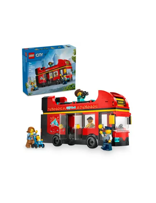 LEGO 60407 CITY Červený dvojposchodový vyhliadkový autobus