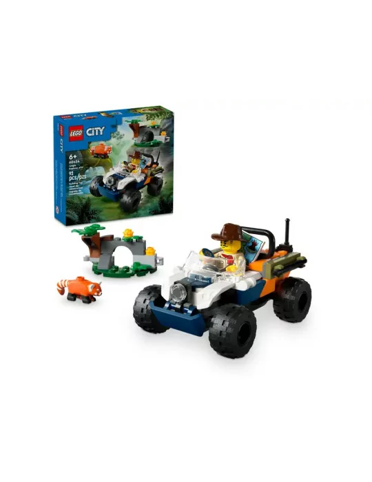 LEGO 60424 CITY Štvorkolka na prieskum džungle – misia panda červená