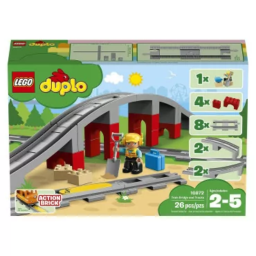 LEGO 10872 DUPLO Vlakový most a koľajnice