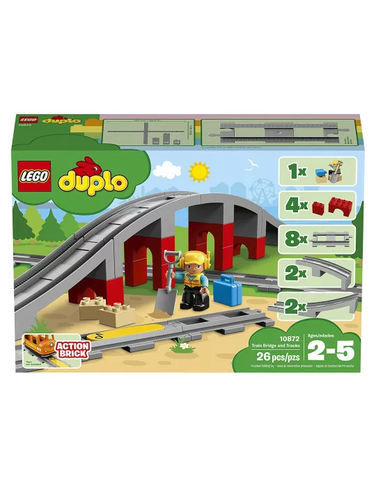 LEGO 10872 DUPLO Vlakový most a koľajnice