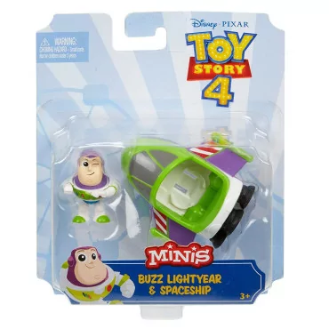 Mattel GCY49 Toy Story 4 Príbeh hračiek Minifigúrka Buzz Lightyear s raketou