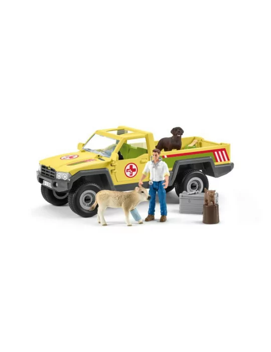 Schleich 42503 záchranné terénne auto s veterinárom