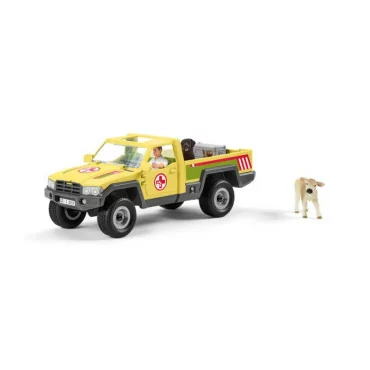 Schleich 42503 záchranné terénne auto s veterinárom