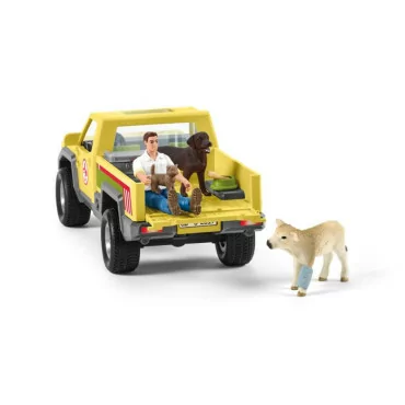 Schleich 42503 záchranné terénne auto s veterinárom