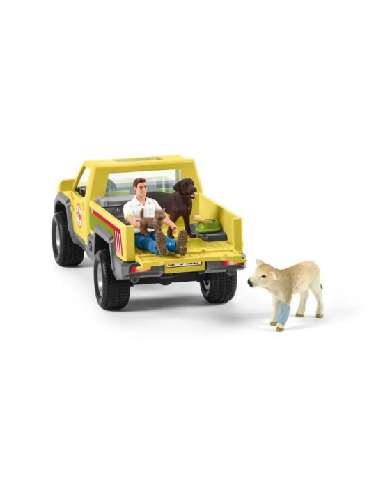 Schleich 42503 záchranné terénne auto s veterinárom