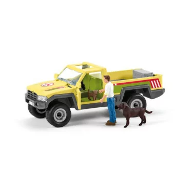 Schleich 42503 záchranné terénne auto s veterinárom