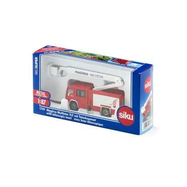 Siku Super 1749 požiarnické auto s teleskopickým zdvihákom 1:87