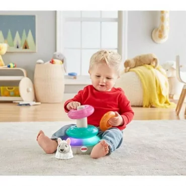 Fisher-Price Linkimals csodás fények és színek láma GNK84 HU toronyépítő készségfejlesztő játék