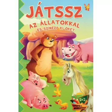 Kifestő és munkafüzet szett ceruzákkal Állatok 